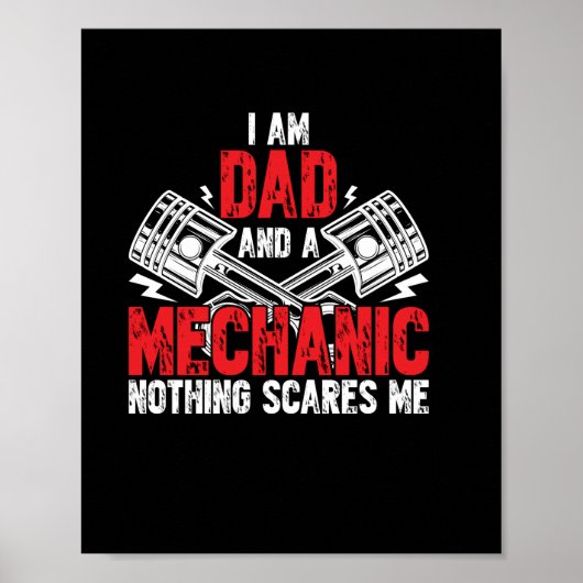 Vater und Mechanik Poster (Vorne)