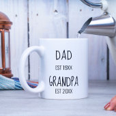 Vater und neue Opa EST 20XX Tasse