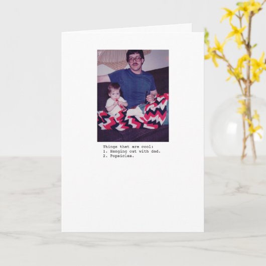 Vater und Popsicles Karte (Gelbe Blume)