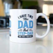 Vater und Retro-Typografie-Design eines Step-Vater Tasse
