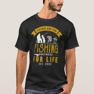 Vater und Sohn Angeln Partner fürs Leben passend T-Shirt