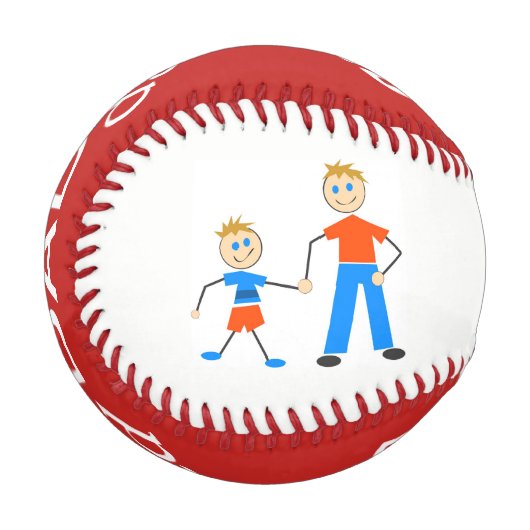 Vater und Sohn Baseball (Vorderseite Links)