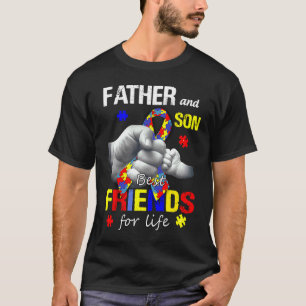 Vater und Sohn beste Freunde fürs Leben Autismus V T-Shirt