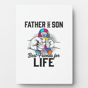 Vater und Sohn beste Freunde fürs Leben Puzzleband Fotoplatte