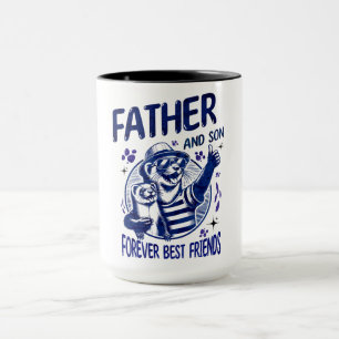 Vater und Sohn beste Freunde  Tasse