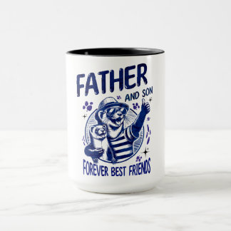 Vater und Sohn beste Freunde Tasse