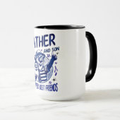 Vater und Sohn beste Freunde Tasse (VorderseiteRechts)