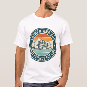Vater und Sohn beste Freunde Vintage Fist Bump-Shi T-Shirt
