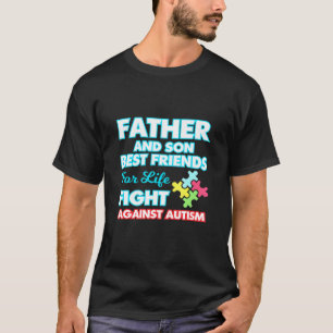 Vater und Sohn Bff Autismus-Bewusstsein Grafikdesi T-Shirt