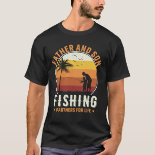 Vater und Sohn Daddy und ich fischen für Männer Ge T-Shirt