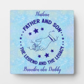 Vater und Sohn Das Vermächtnis und das Vermächtnis Fotoplatte (Vorderseite)