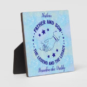 Vater und Sohn Das Vermächtnis und das Vermächtnis Fotoplatte (Vorderseite)