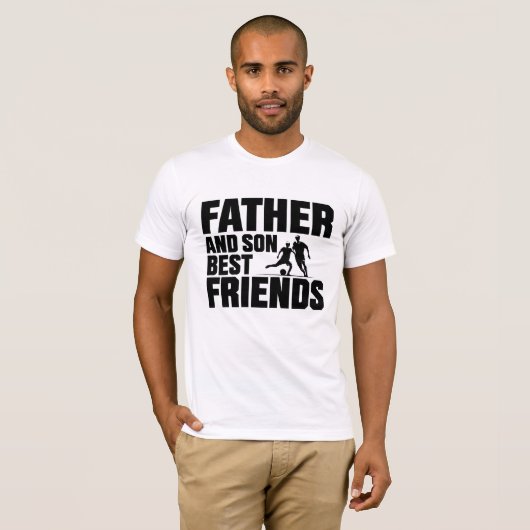 "Vater und Sohn: Die besten Freunde für immer T - T-Shirt (Vorne ganz)