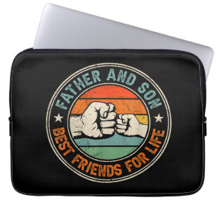 Vater und Sohn die besten Lebensfreunde Laptopschutzhülle