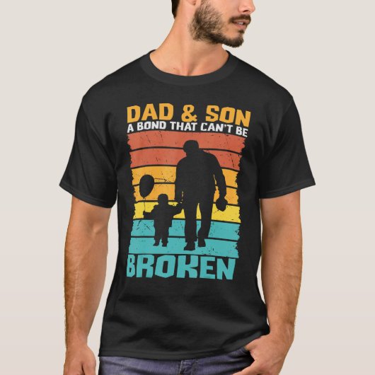 Vater und Sohn einer Anleihe, die nicht zerbrochen T-Shirt (Vorderseite)