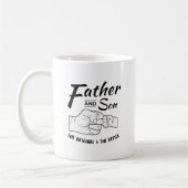 Vater-und Sohn-Fauststoß Kaffeetasse (Links)