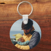 Vater und Sohn Foto Schlüsselanhänger (Vorderseite)