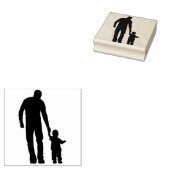 Vater und Sohn Gummistempel (Stempel)