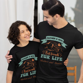 Vater- und Sohn-individuelle Name, die dem Vaterta T-Shirt