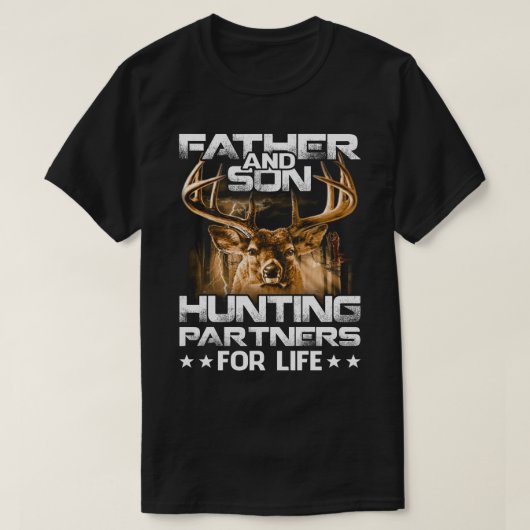Vater und Sohn Jagdpartner auf Lebenszeit T - Shir T-Shirt (Design vorne)