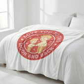 Vater-und-Sohn Kuscheldecke aus Fleece