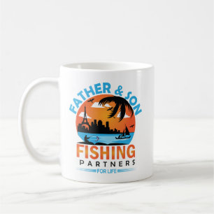 Vater und Sohn - Lebenspartner für die Fischerei Kaffeetasse