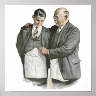 VATER und Sohn Leinwand Poster