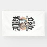 Vater und Sohn mit Milch Faultier Grafikdesign-01