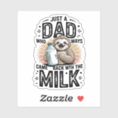 Vater und Sohn mit Milchfaulgrafik-Design-01 Aufkleber (Blatt)