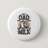 Vater und Sohn mit Milchfaulgrafik-Design-01 Button (Vorderseite)