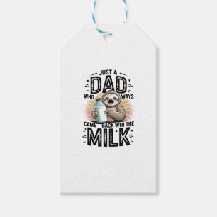 Vater und Sohn mit Milchfaulgrafik-Design-01 Geschenkanhänger