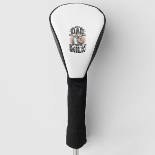 Vater und Sohn mit Milchfaulgrafik-Design-01 Golf Headcover