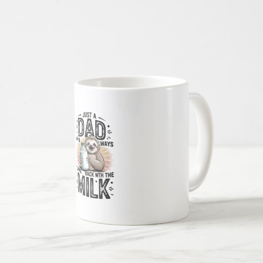 Vater und Sohn mit Milchfaulgrafik-Design-01 Kaffeetasse (VorderseiteRechts)