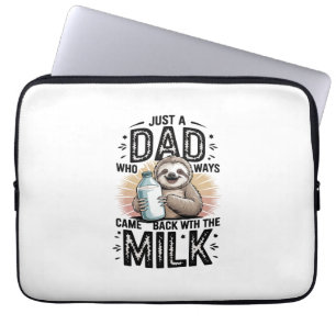 Vater und Sohn mit Milchfaulgrafik-Design-01 Laptopschutzhülle