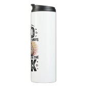 Vater und Sohn mit Milchfaulgrafik-Design-01 Thermosbecher (Nach rechts gedreht)