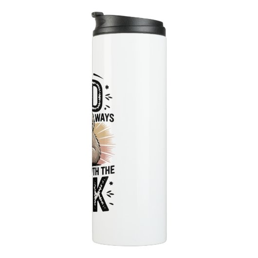 Vater und Sohn mit Milchfaulgrafik-Design-01 Thermosbecher (Nach rechts gedreht)