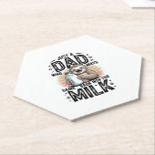 Vater und Sohn mit Milchfaulgrafik-Design-01 Untersetzer (angewinkelt)