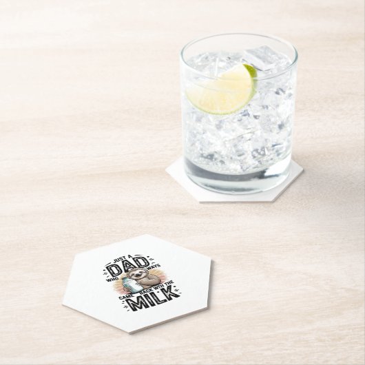 Vater und Sohn mit Milchfaulgrafik-Design-01 Untersetzer (Vor Ort)