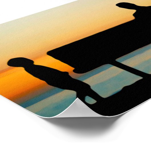 Vater und Sohn Poster (Ecke)