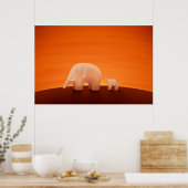 Vater und Sohn Poster (Küche)