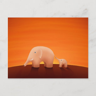 Vater und Sohn Postkarte