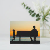 Vater und Sohn Postkarte (Stehend Vorderseite)