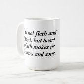 Vater-und Sohn-Reflexions-Kaffee-Tasse Kaffeetasse (Vorderseite Links)