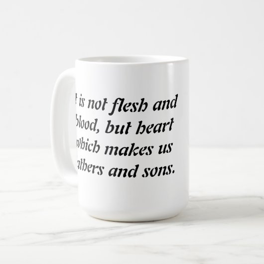 Vater-und Sohn-Reflexions-Kaffee-Tasse Kaffeetasse (Vorderseite Links)