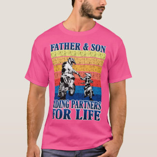 Vater und Sohn reiten Partner für das Leben T-Shirt