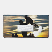 Vater und Sohn Schreibtischunterlage (Tastatur & Maus)