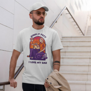 Vater und Sohn spielen Golf T-Shirt