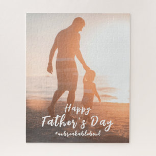 Vater und Sohn unzerbrechliche Bindung Vatertagsge Puzzle