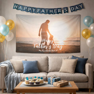 Vater und Sohn unzerbrechliche Verbindung Vatertag Banner