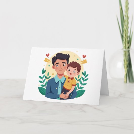 Vater- und Sohn-Vater-Tag Karte (Vorderseite)